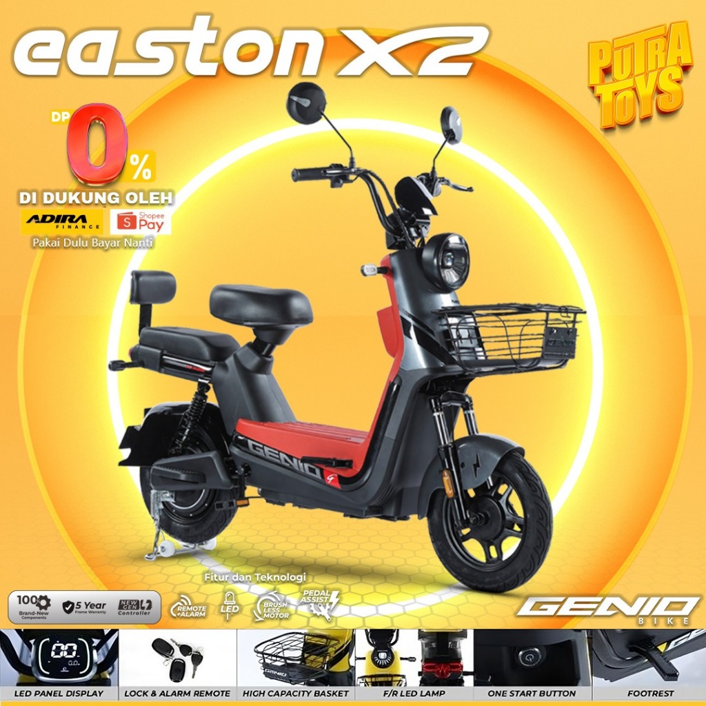 Jual Sepeda Listrik Genio Easton X2 Electric Bike 500watt Shopee