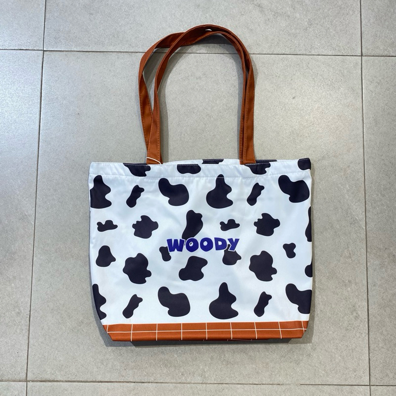 Jual MINISO X TOY STORY Collection Shopping Bag with zipper /Tote bag