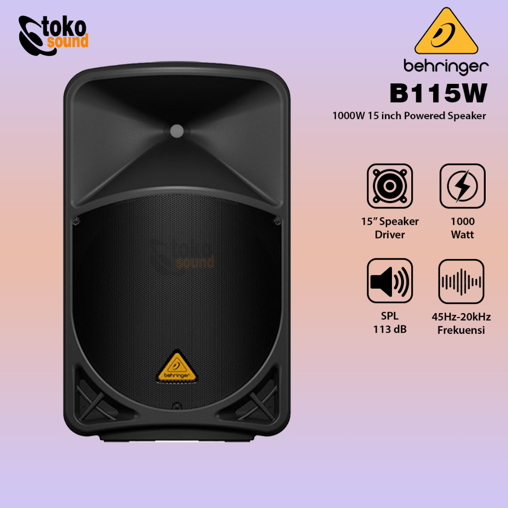 Jual Behringer Eurolive B115W 1000 Watt 15 Inch Active Powered