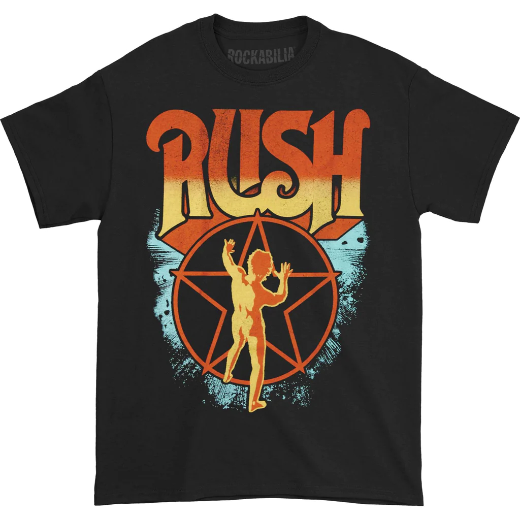 T-shirt Rush Starman 2112 - Noir - Tailles S à 4XL - Coton - Homme/Unisex - Neuf Avec étiquettes