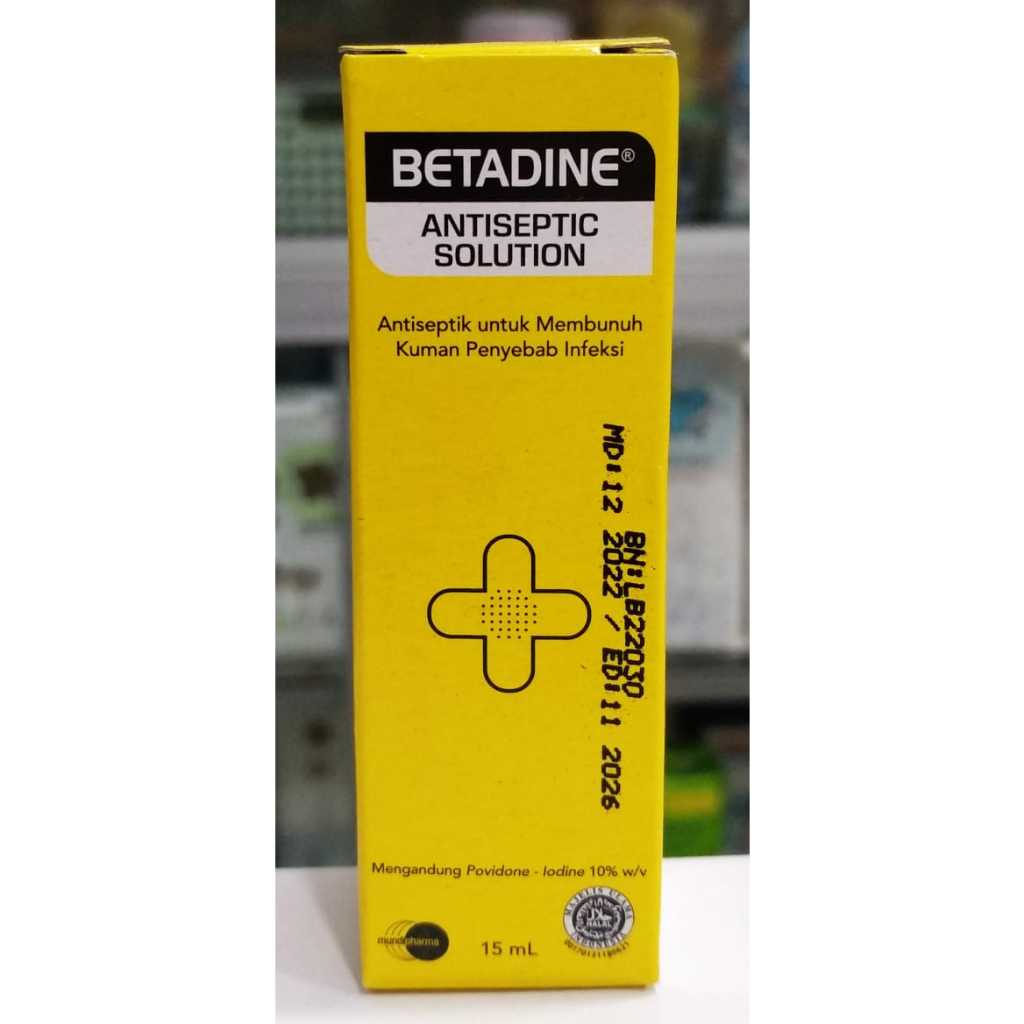 Jual Betadine Antiseptic 15ml Obat Luka Luar Shopee Indonesia