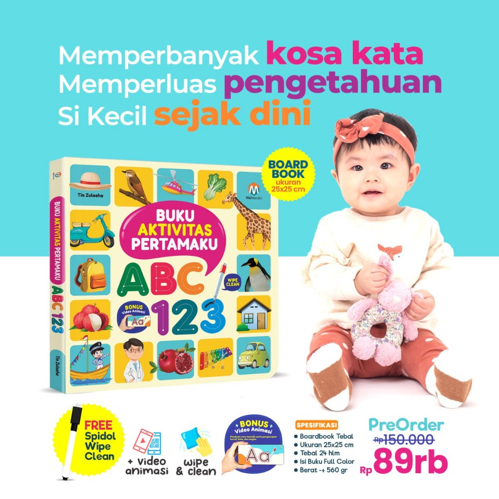 Jual Buku Aktifitas Aktivitas Pertamaku Boardbook Bayi Newborn Edukasi ...