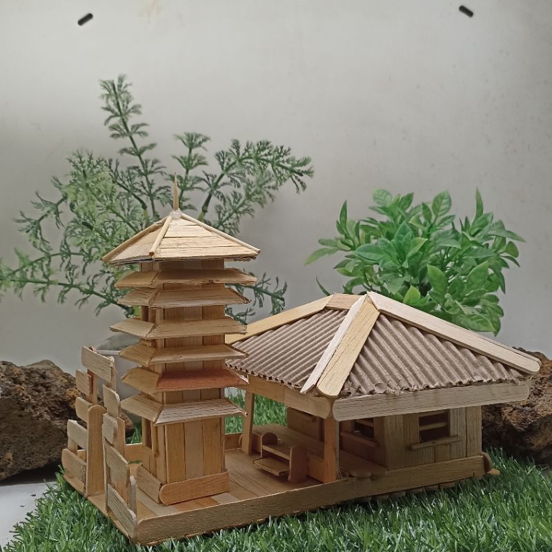 Jual Rumah adat Bali stik es krim Shopee Indonesia