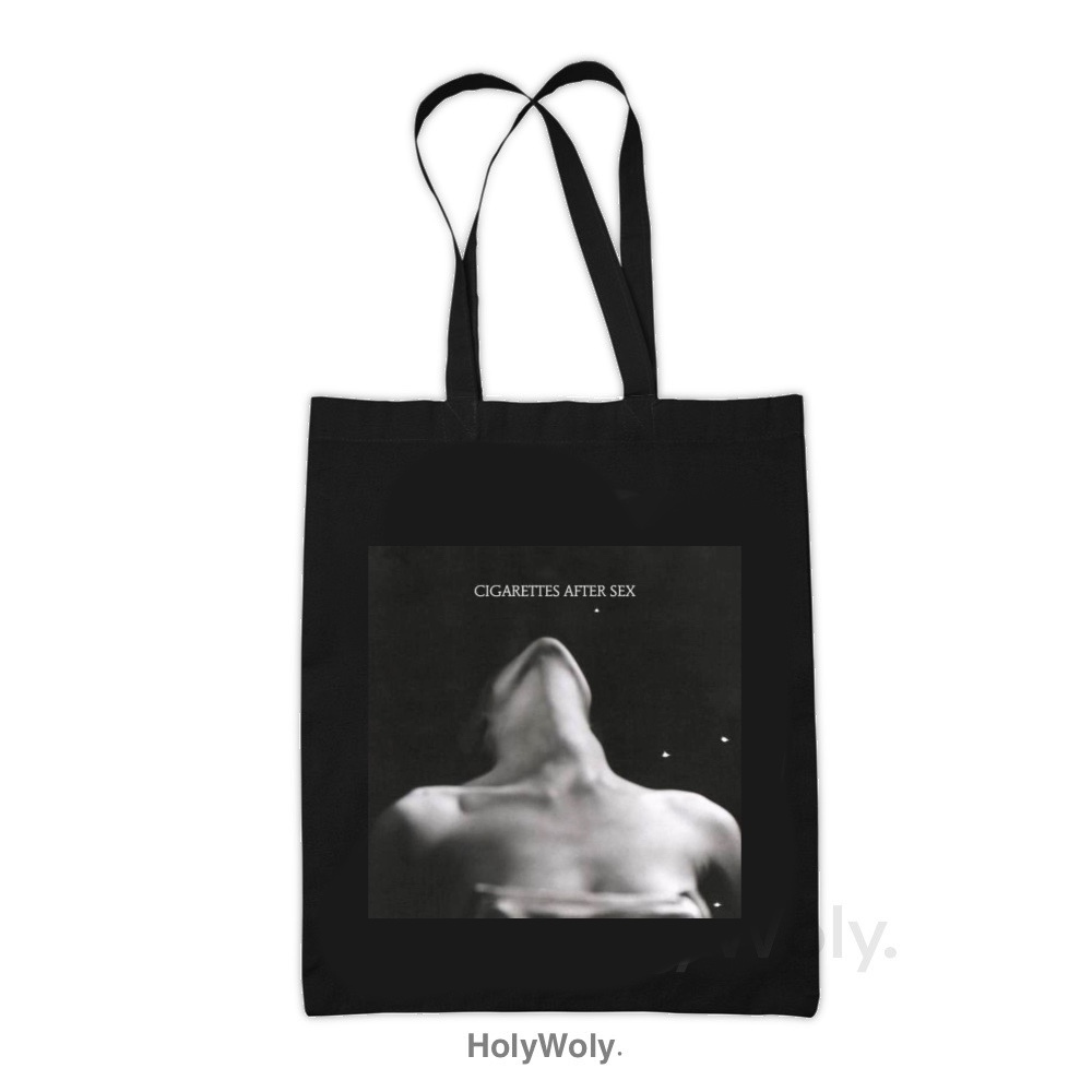 cigarettes after sex tote bag Jual Holywoly Totebag Hitam Motif Band CAS CigarettesAfterSex (Unisex)