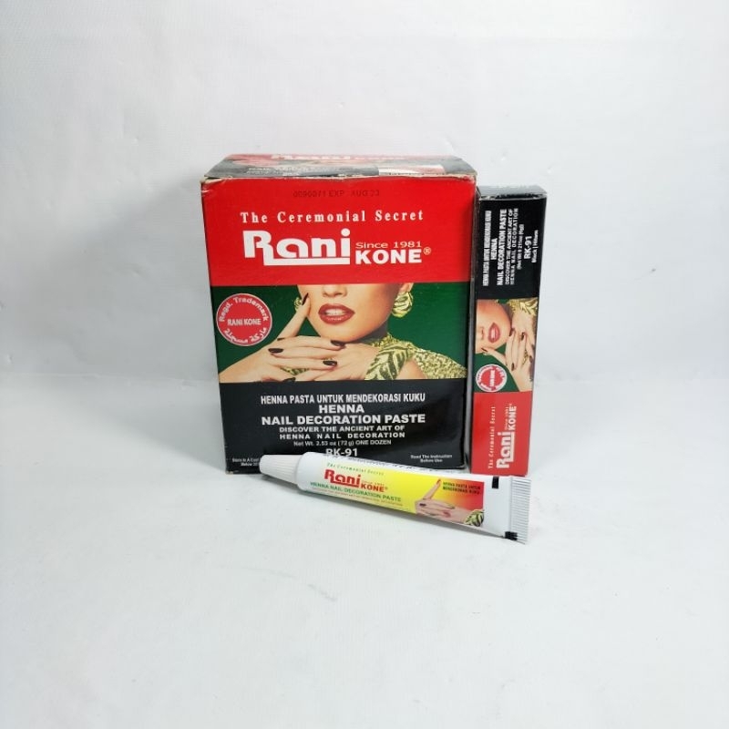Jual Rani Kone Henna Pasta(Merah Muda&Hitam)Lusinan | Shopee Indonesia