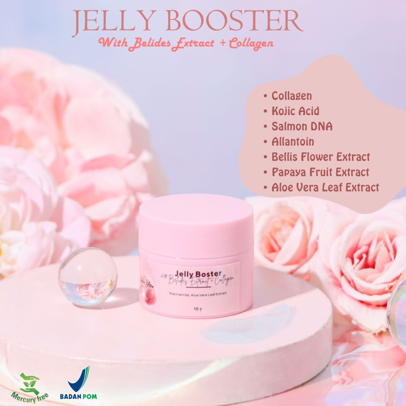 Jual Jelly Booster With Belides Extract And Collagen Krim Muka Glow