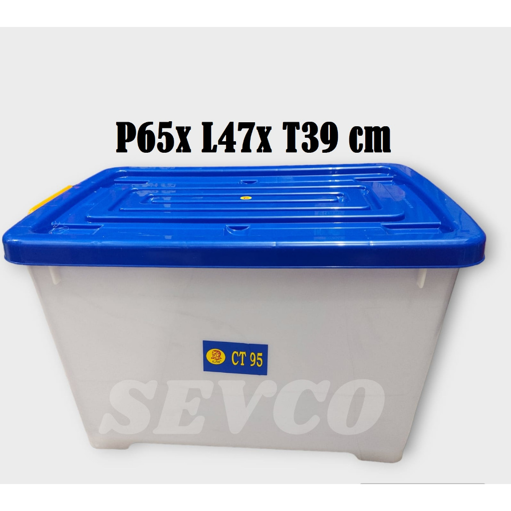 Jual Container Box CT-95 GM / Kotak penyimpanan Serbaguna 95L | Shopee ...