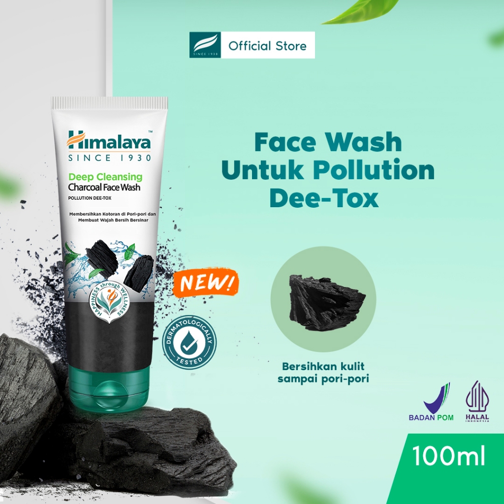 Jual HImalaya Charcoal Deep Cleansing Wash 100ml Shopee Indonesia