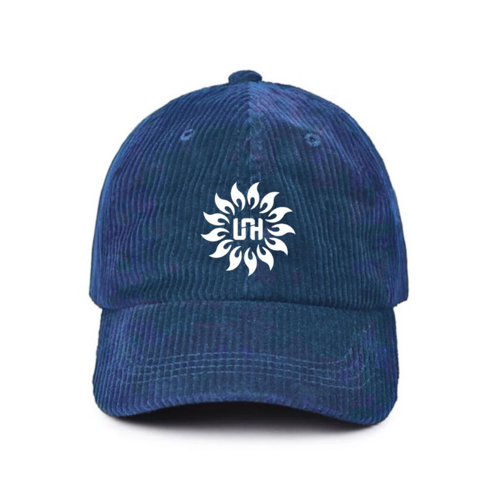 Leech.Co Caps - Sunshine Corduroy Navy | Polo Cap | Topi Pria | Topi Baseball | Topi Corduroy