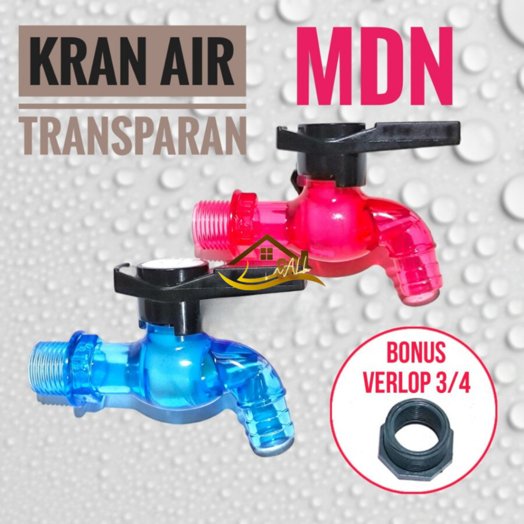 Jual Kran Air Pvc Transparan Mdn Inch Shopee Indonesia