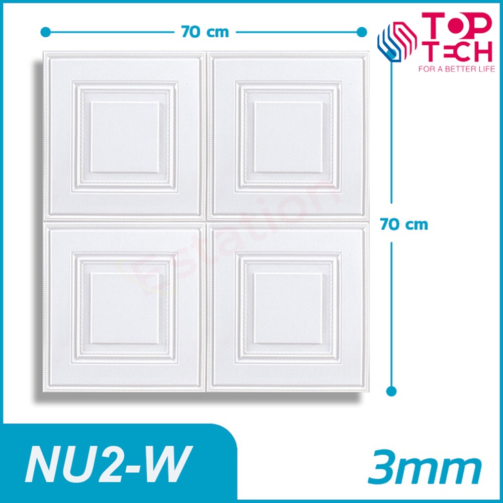 Jual Toptech Wallpaper 3D FOAM / Wallpaper Dinding 3D Motif Foam