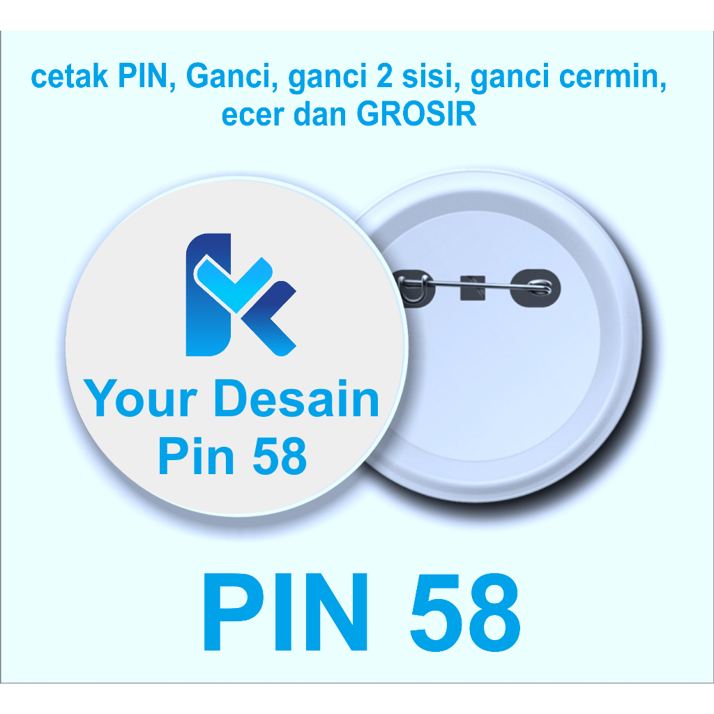 Jual Pin Bros Peniti Custom Murah uk 58mm minim 10pcs | Shopee Indonesia