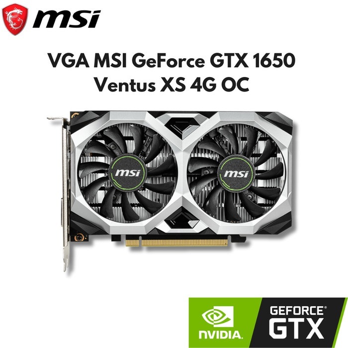 Jual MSI GeForce GTX 1650 Ventus XS 4G OC - GTX 1650 4GB GDDR5 | Shopee ...