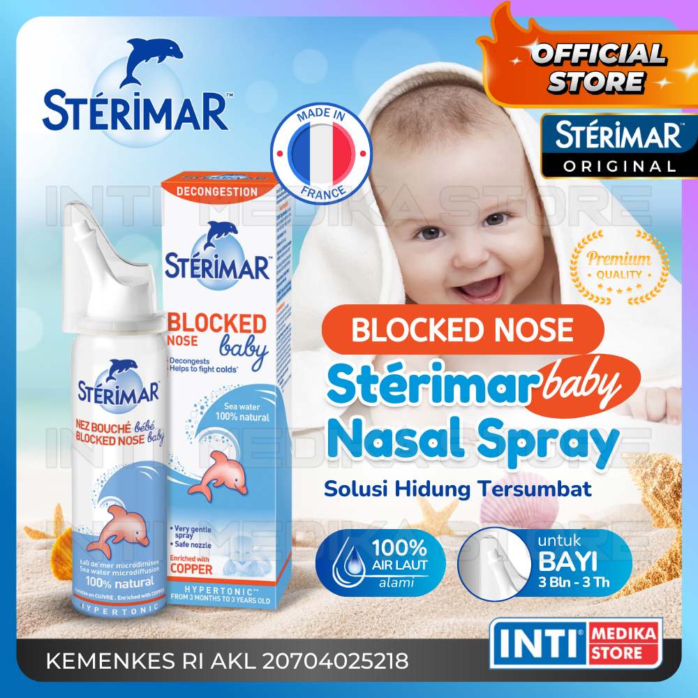 Jual STERIMAR BLOCKED NOSE BABY Hygiene 50ml Nasal Spray Hidung