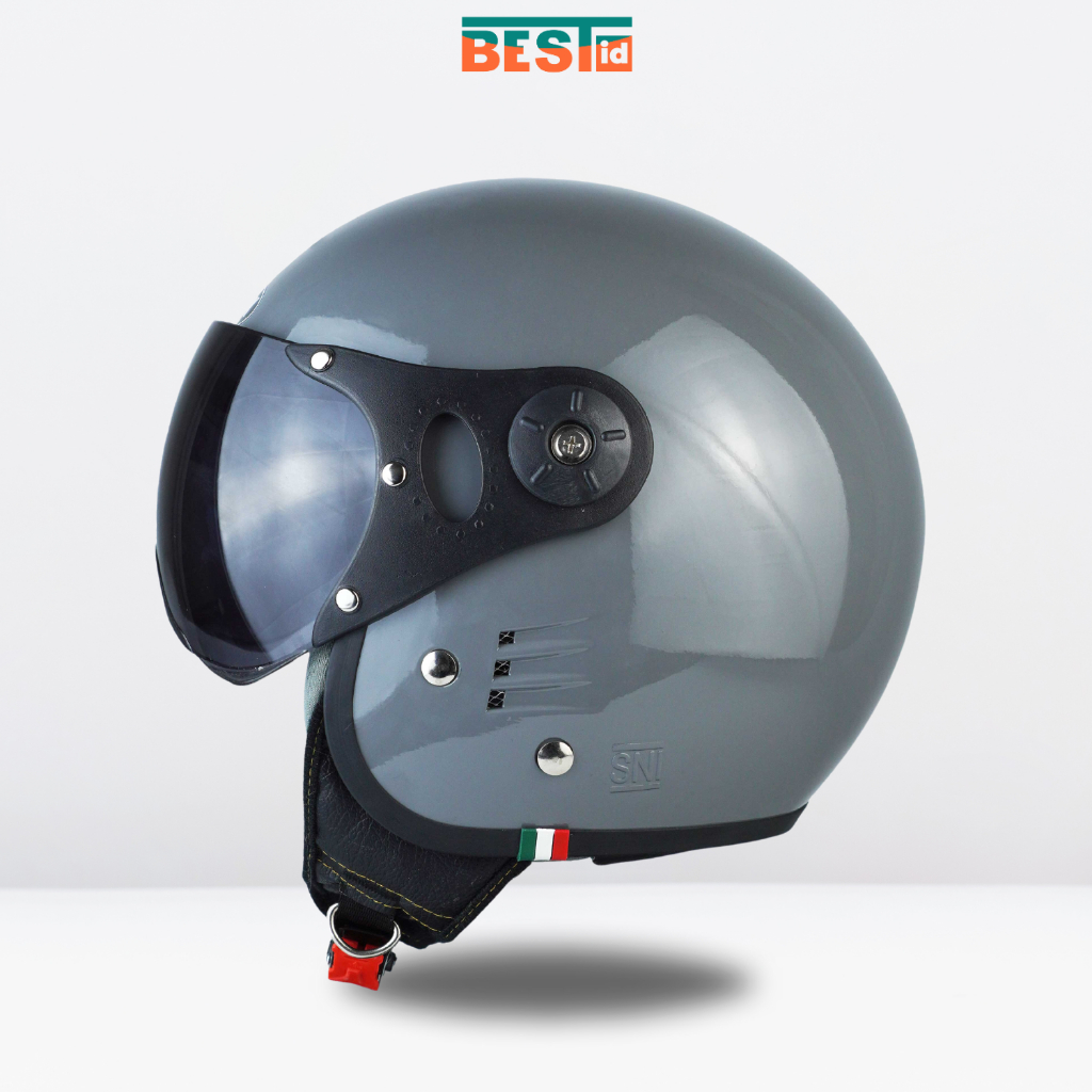 Jual Helm Pilot Italy Bogo Retro Dewasa Pria Wanita Terbaru | Shopee ...