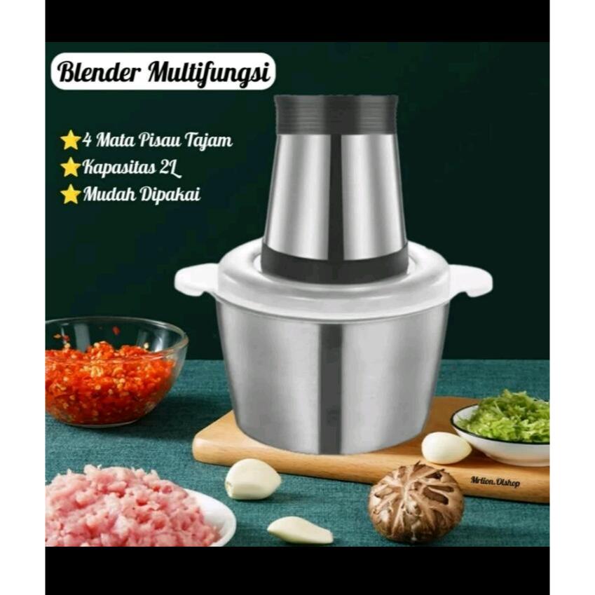 Jual Chopper Blender Daging Bumbu Sayuran Penggiling Meat Blender ...