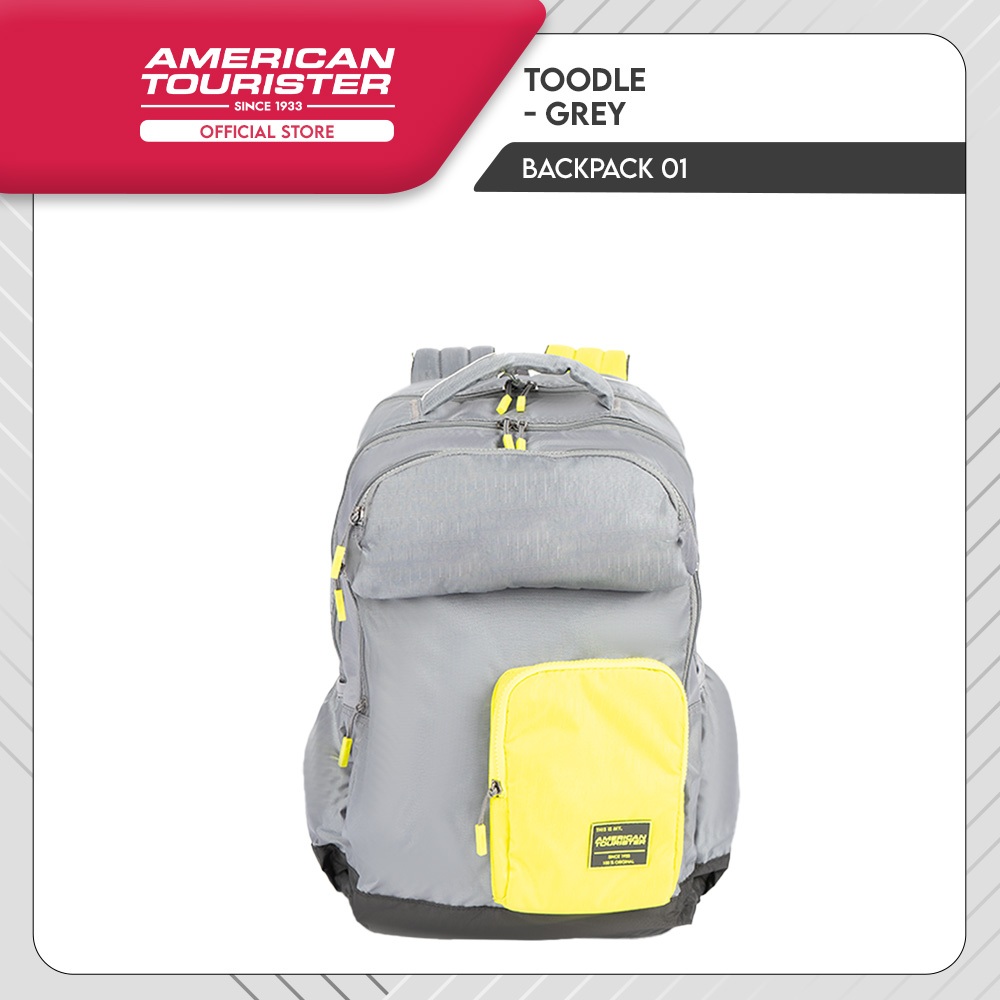 Jual American Tourister Toodle Backpack 01 Grey Shopee Indonesia