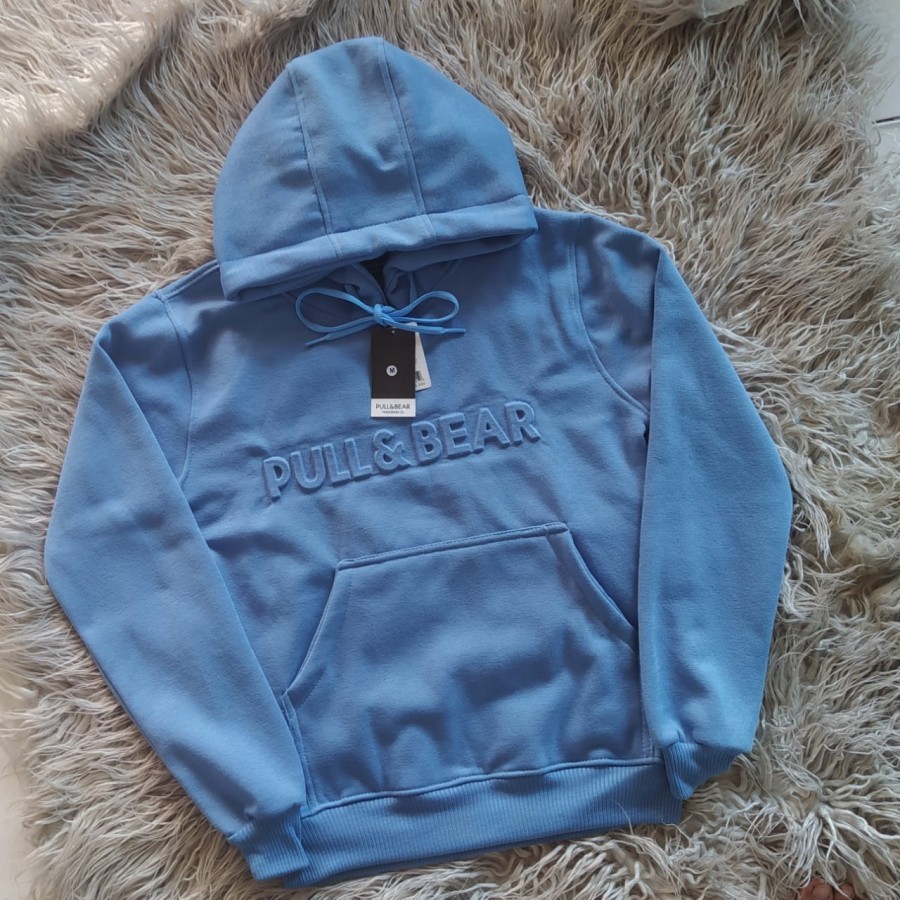 {COD}SWEATER PUL AND BEAR JAKET HOODIE TERBARU POPULER SABLON EMBOSSED PRIA  WANITA