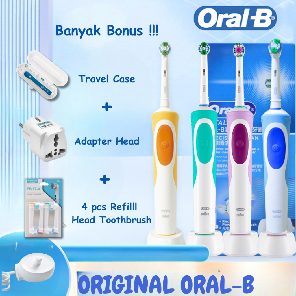 Jual Sikat Gigi Elektrik Oral-B D12 Vitality Original Rechargeable ...