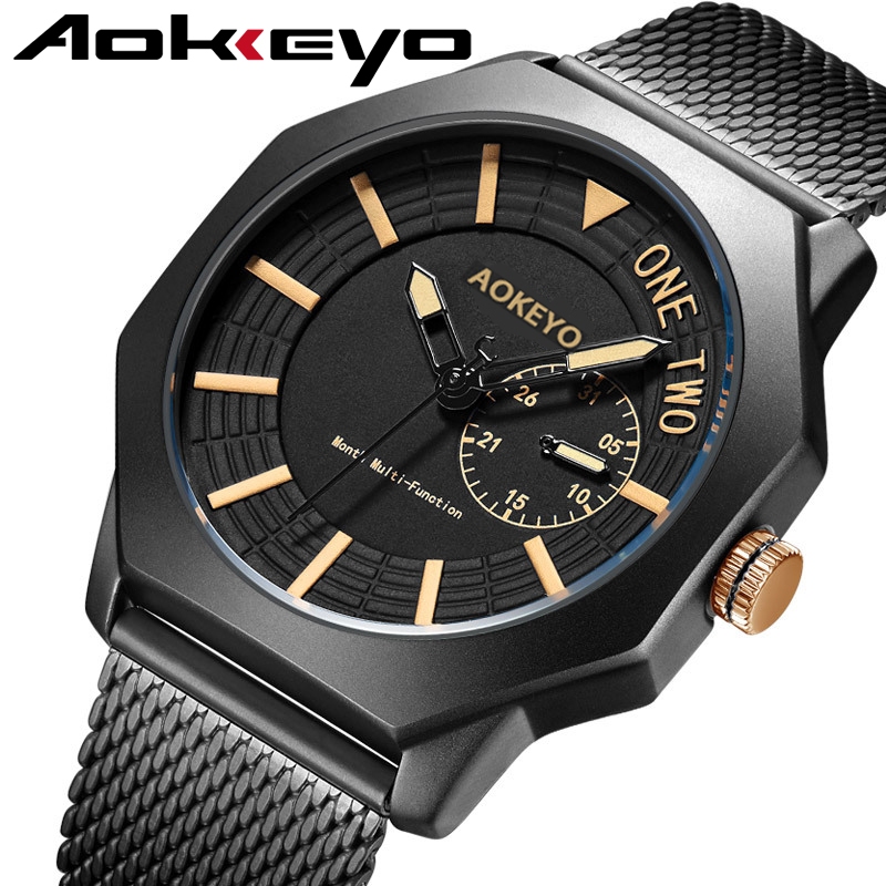 Jual Aokeyo F85 Jam Tangan Pria Original Analog Poligon Anti Air