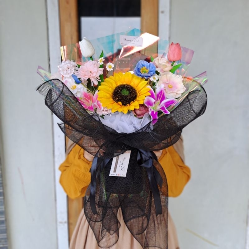 Jual Buket Bunga Matahari Artificial Mix - Flower Bouquet Sunflower ...