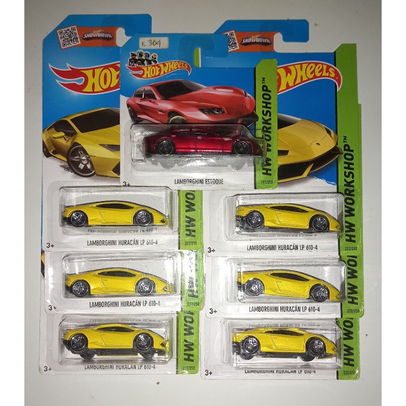 Jual Hot Wheels Lamborghini Huracan Lp 610-4 Dan Lamborghini Estoquet ...