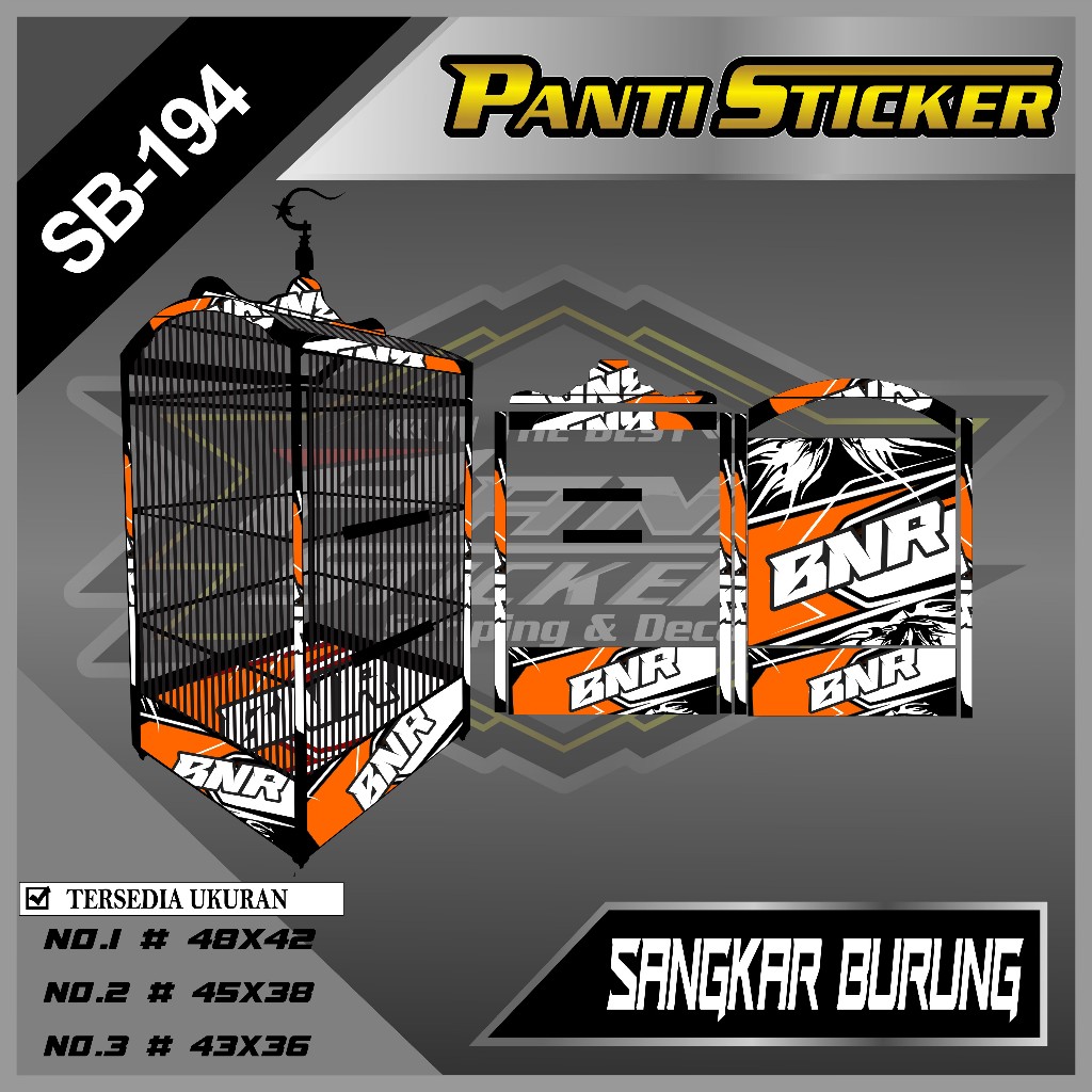 Jual Stiker [ Bayar Ditempat ] Decal Ebod Murai - Sticker Sangkar ...