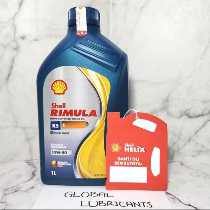 Jual ALL NEW BARCODE! Shell Rimula R5e/ R5 E 10W-40 1 Liter (Oli Mesin ...