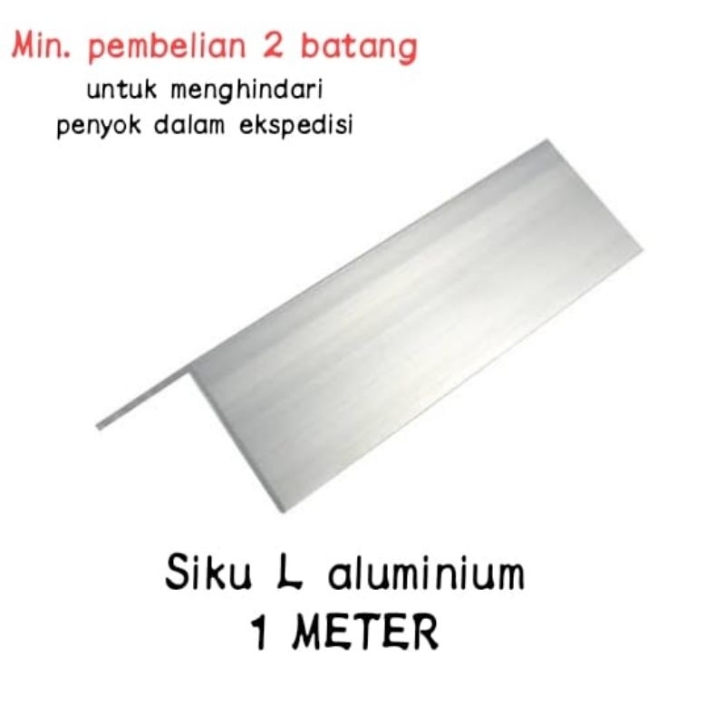 Jual (1 METER) Siku L Aluminium Lis Profil List Siku Alumunium Berbagai ...