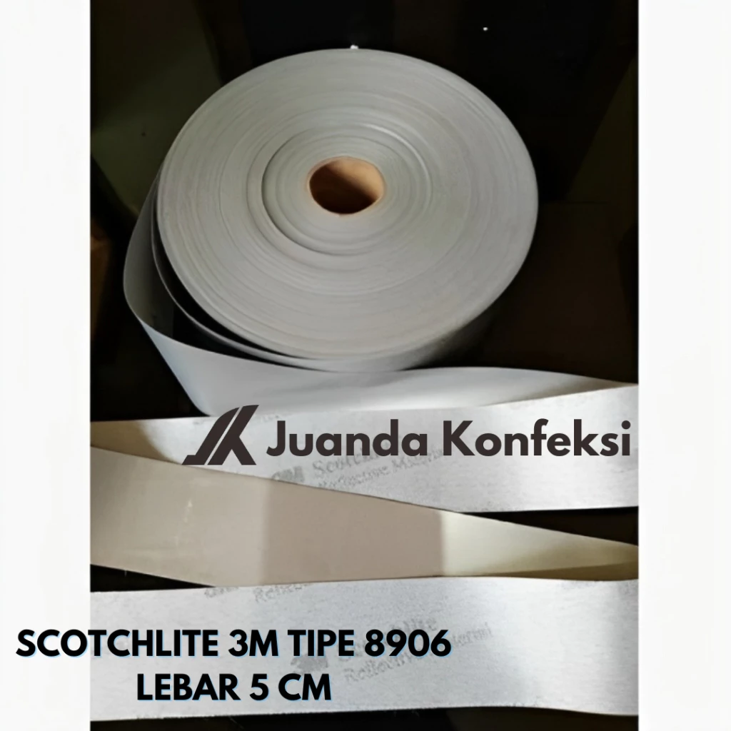 Pita Scotchlite Original 3M 8906  lebar 5 cm / Kain Scotlight Reflektif Skotlet Reflektrif | AutoStock