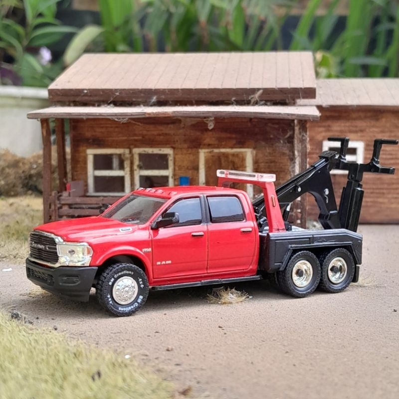 Jual Greenlight Dually Drivers Ram 3500 Custom Wrecker Truck Junk Rosok