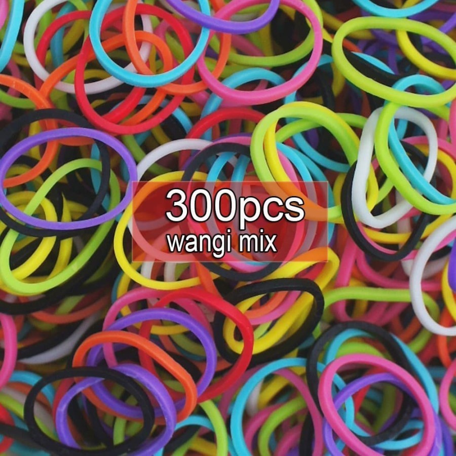 Jual Rainbow Loom bands karet refill non toxic isi 300pcs Shopee