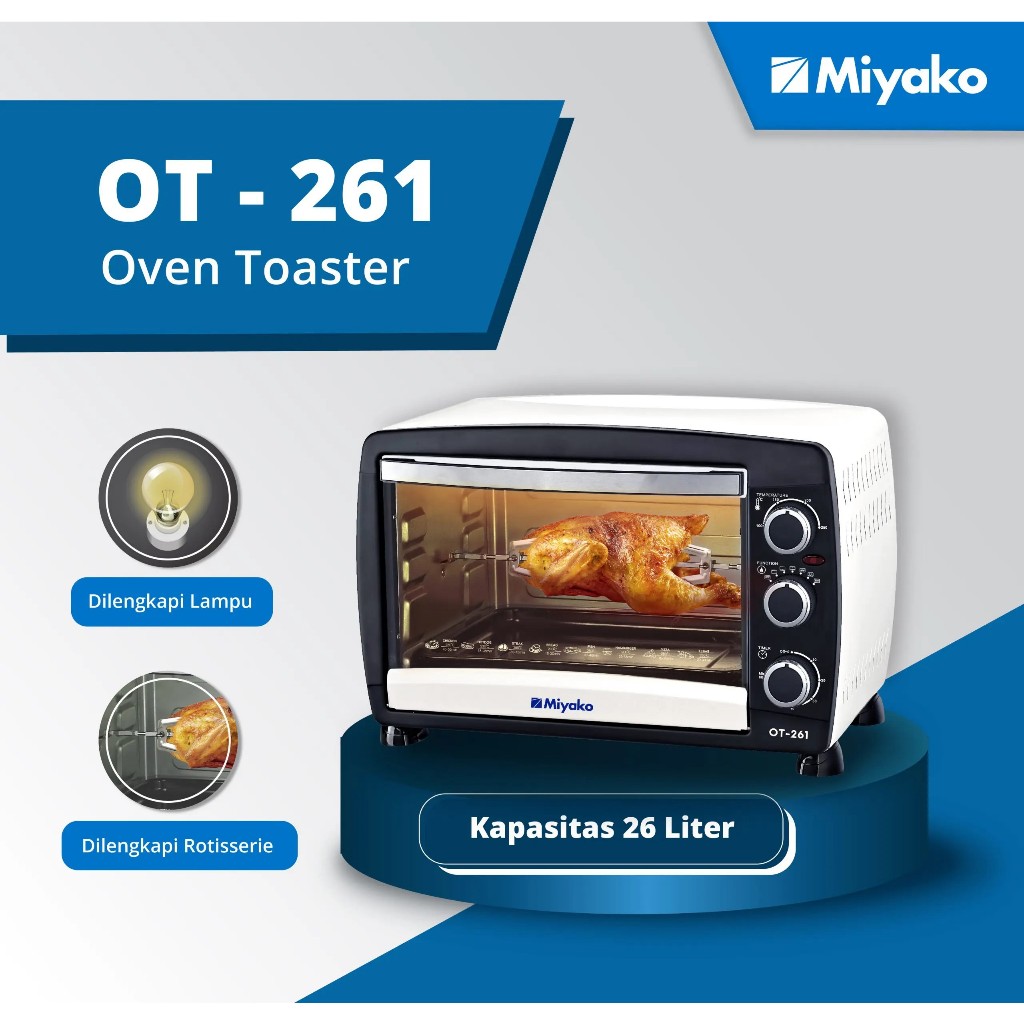 Jual Oven Toaster Miyako OT-261 Listrik 26L + Lampu - Low Watt Garansi ...