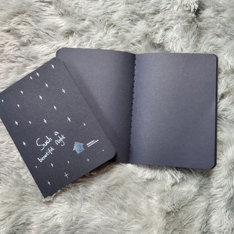 Jual A6 BLACK BOOK AESTHETIC / PAPER AESTHETIC / black paper journaling