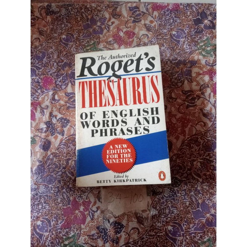 Jual Buku thesaurus of English worlds and phrases Shopee Indonesia