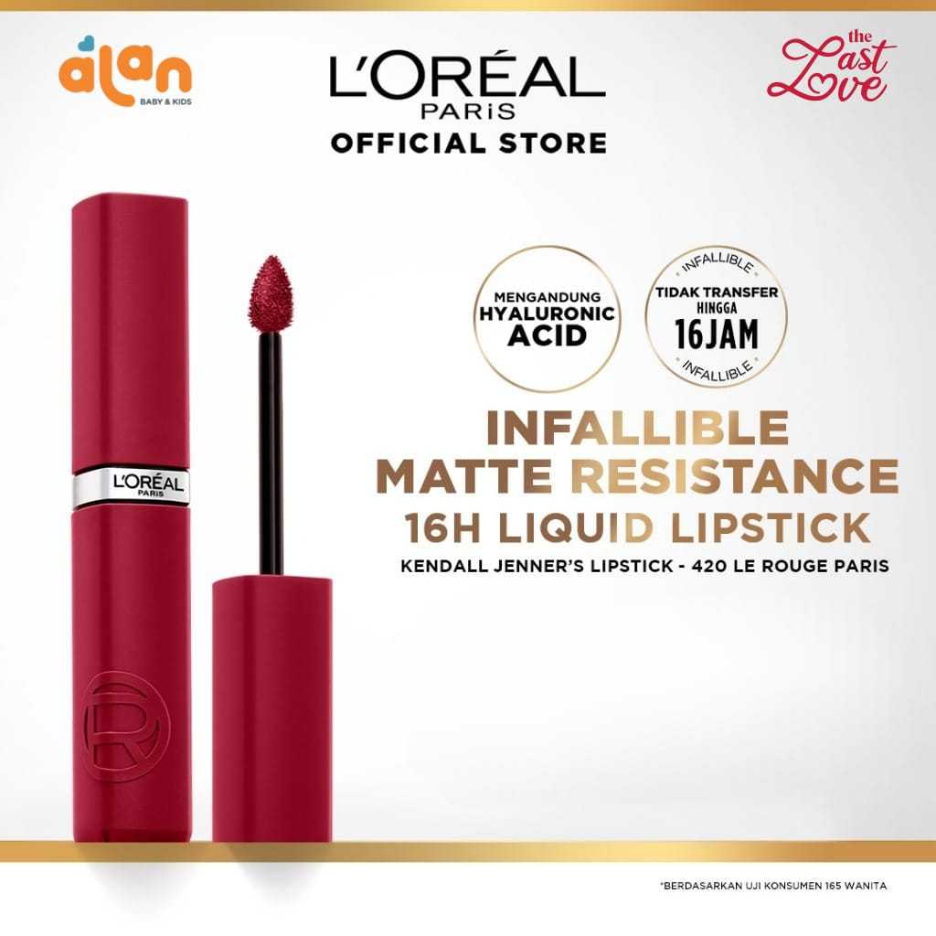 Jual L’Oréal Paris Infallible Matte Resistance Liquid Lipstick - 16 Jam ...