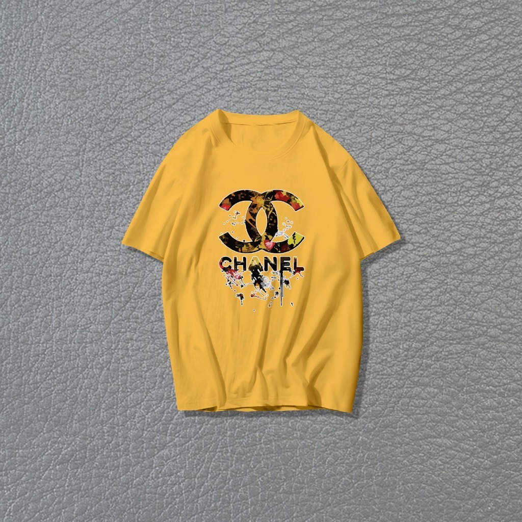 Baju Kaos T Shirt Cotton katun 100% original combed 24s Premium Pria Wanita  Unisex chanel BS