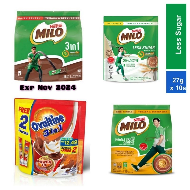 Jual Milo Malaysia 3in1 18sachet Milo malaysia active go 18 sachet milo