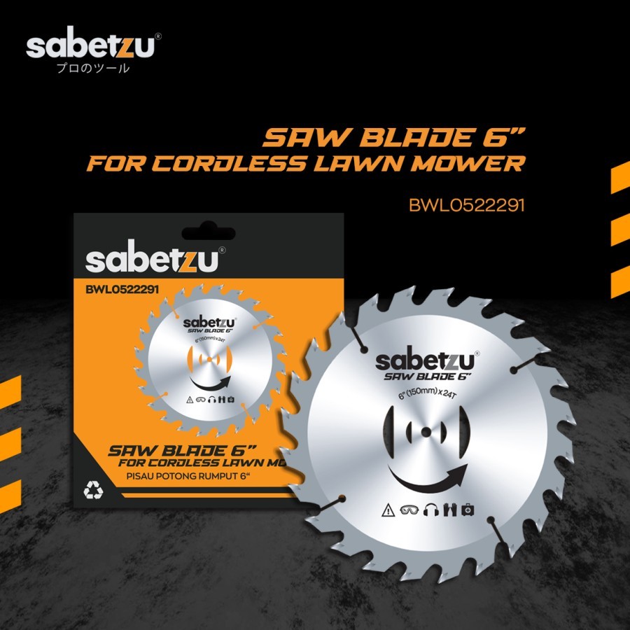 Jual SABETZU Saw Blade 6” for Cordless Lawn Mower Pisau Potong Rumput ...