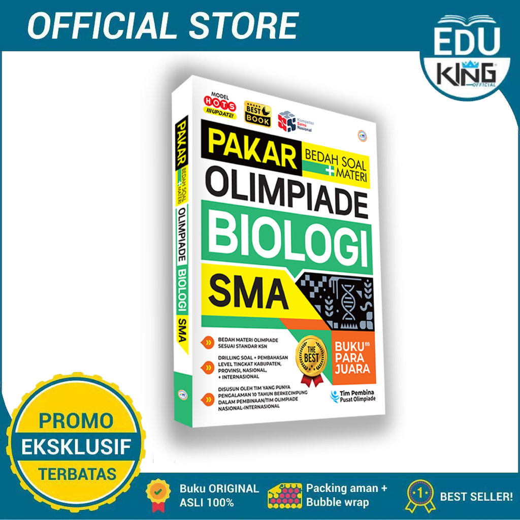 Jual BEDAH SOAL DAN MATERI PAKAR OLIMPIADE/KSN BIOLOGI SMA 2024 ...