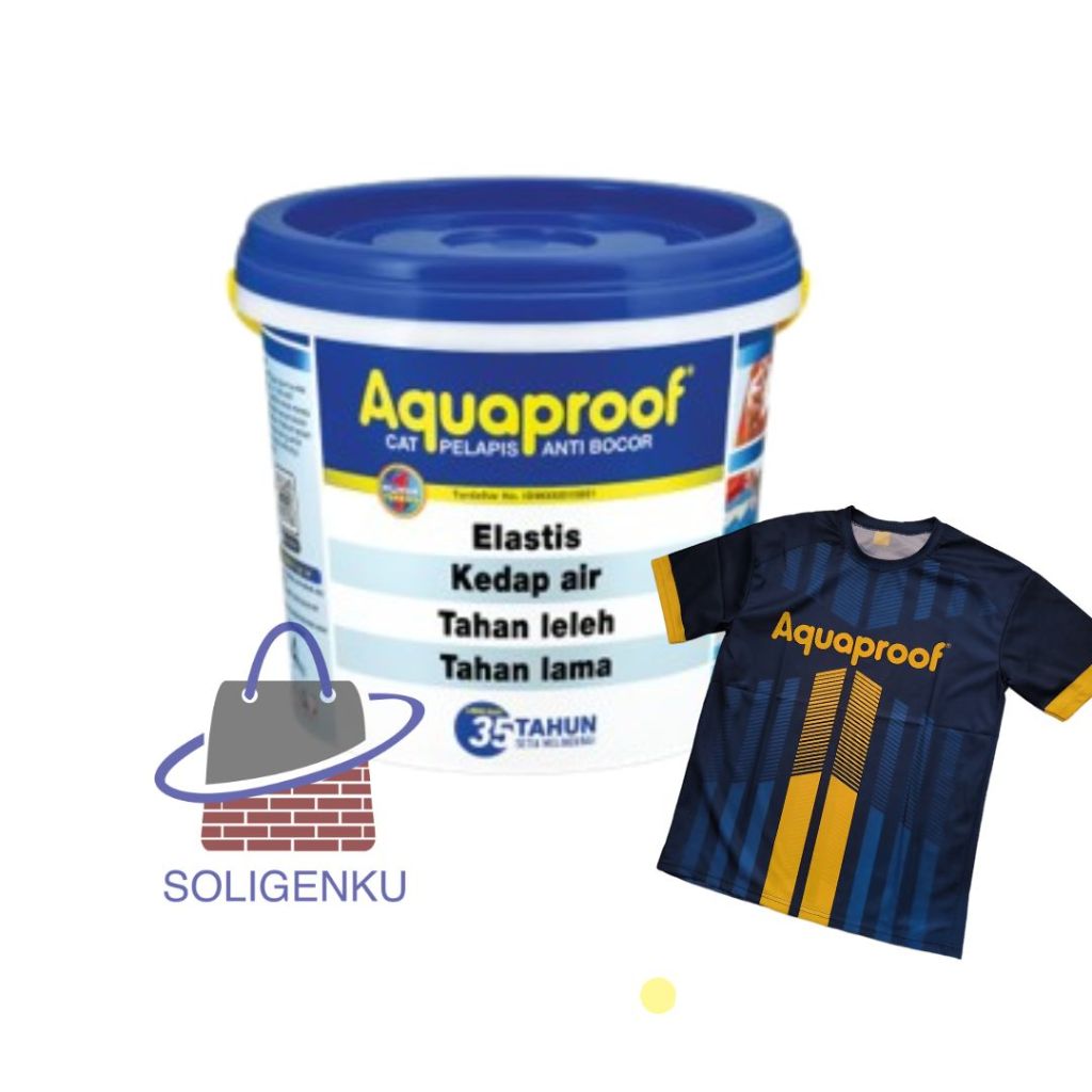 Jual Bonus Kuas Kaos Aquaproof Galon Kg Cat Pelapis Anti Bocor Aqua Proof Shopee Indonesia