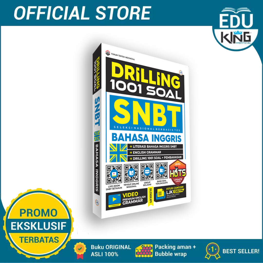 Jual BUKU SNBT 2024 DRILLING 1001 SOAL SNBT BAHASA INGGRIS 2024 LEVEL ...