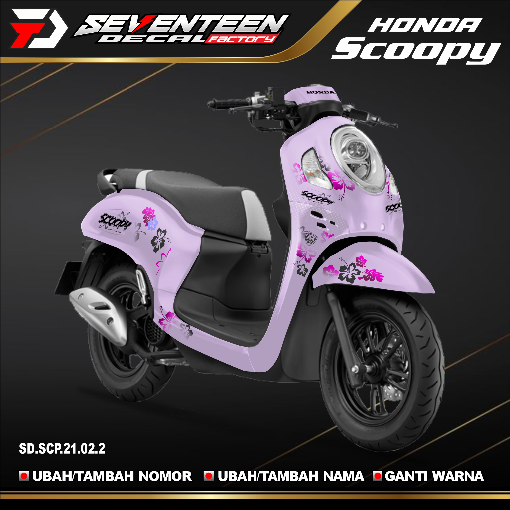 Jual Decal Stiker Polos Full Body Honda Scoopy New Tahun Shopee Indonesia