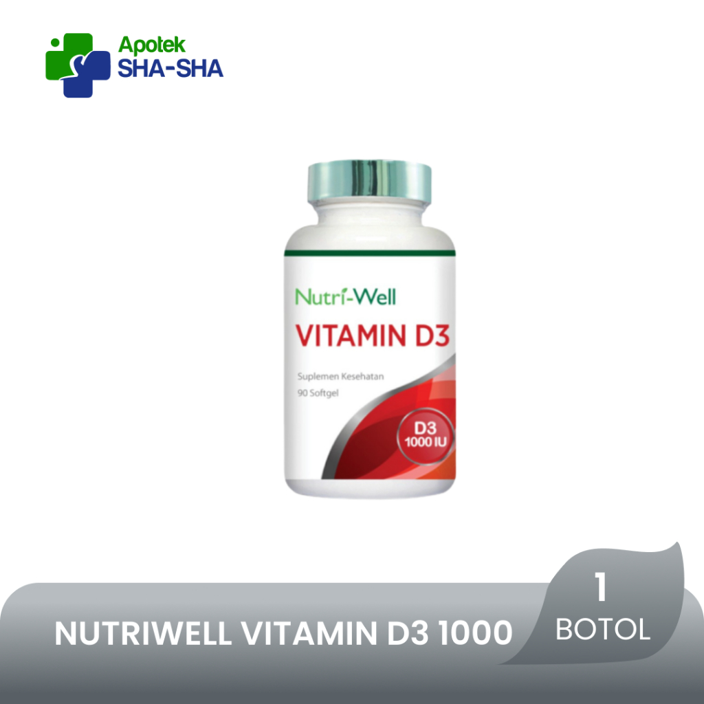 Jual Nutriwell Vitamin D3 1000 IU 90 Kapsul | Shopee Indonesia