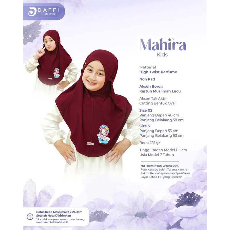 Jual [ORIGINAL DAFFI] ~ BERGO MAHIRA XS / MAHIRA SCHOOL / HIJAB SERAGAM ...