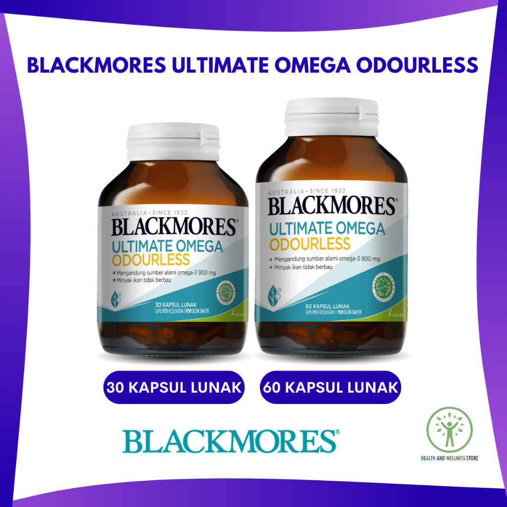 Jual BLACKMORES ULTIMATE OMEGA 60 KAPSUL MINYAK IKAN OMEGA 1500 MG