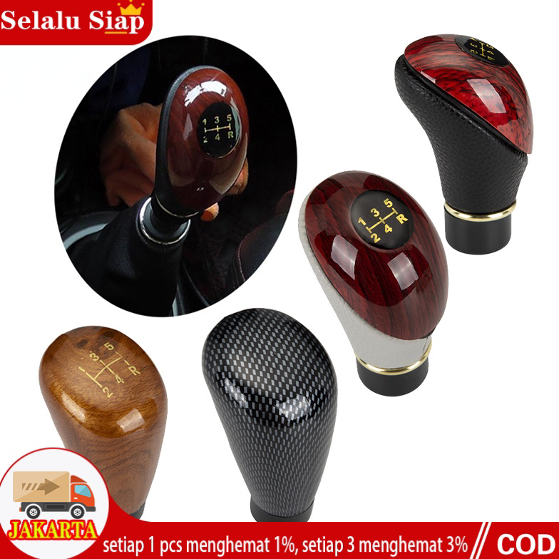 Jual Produk Premium Shift Knob Universal Knop Gear Knob Kayu Type R Tuas Gigi Perseneling