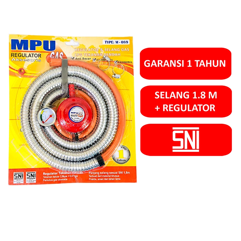 Jual Mpu Premium Set Regulator Dan Selang Sni Resmi Untuk Tabung Gas