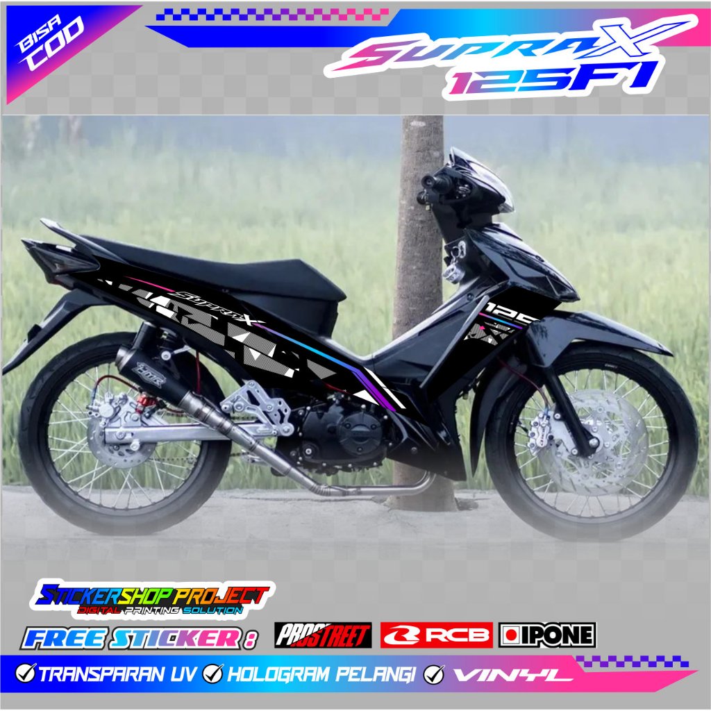Jual STRIPING VARIASI HONDA SUPRA X 125 FI / STICKER LIST MOTOR HONDA ...