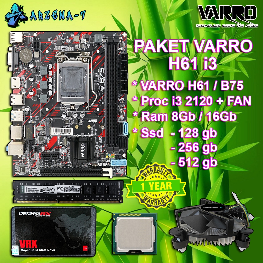 Jual Paket Motherboard H Proc Core I Ram Gb Gb Ssd